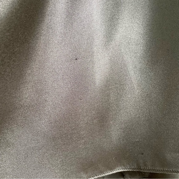 Jessica McClintock Black Satin Lace Mermaid Gown Size 6 - Picture 11 of 12